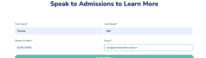 Cost per lead form example